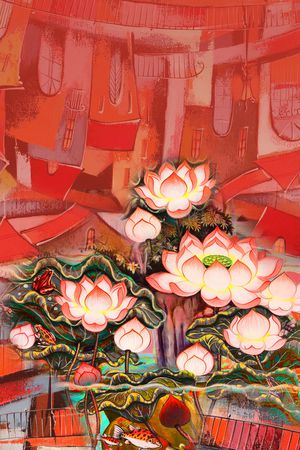 定位花印花华亿平台图片