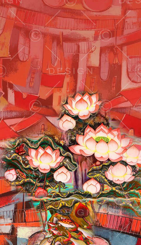 定位花印花华亿平台图片