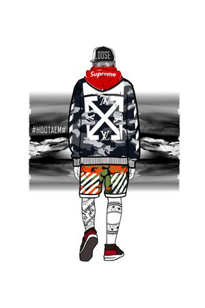 男装印花华亿平台图片