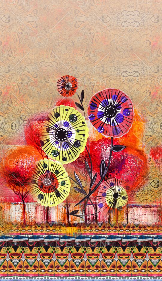 定位花印花华亿平台图片