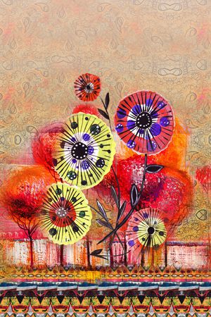 定位花印花华亿平台图片