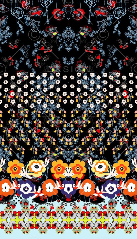 花卉印花华亿平台图片