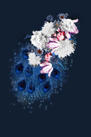 花卉印花华亿平台图片