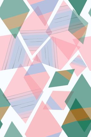 精致几何印花华亿平台图片