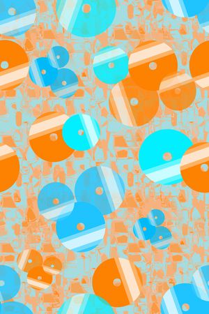 圆圈与波点印花华亿平台图片