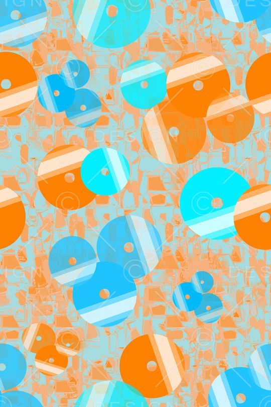 圆圈与波点印花华亿平台图片