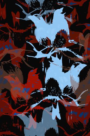 抽象印花华亿平台图片