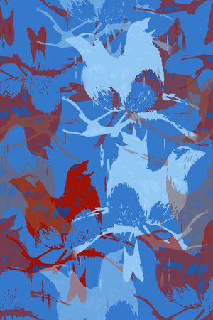 抽象印花华亿平台图片