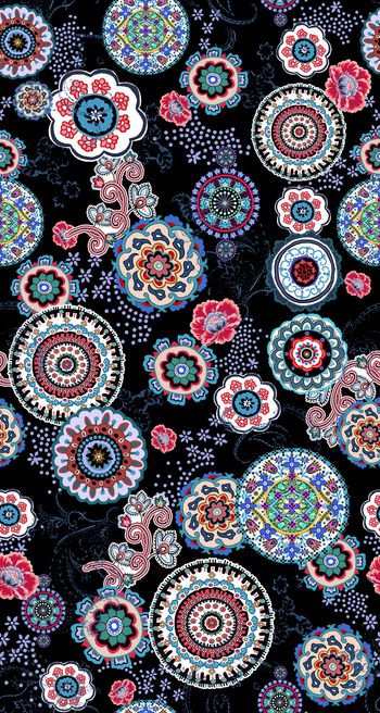 佩斯利印花华亿平台图片