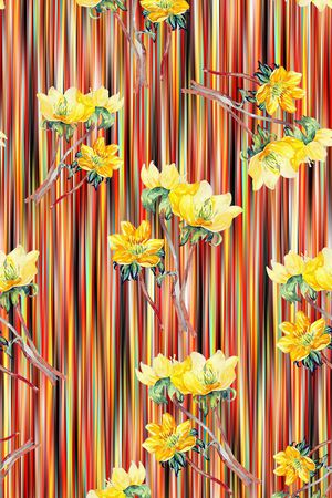 春夏华亿平台印花华亿平台图片