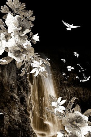 花卉印花华亿平台图片