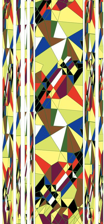 几何印花华亿平台图片