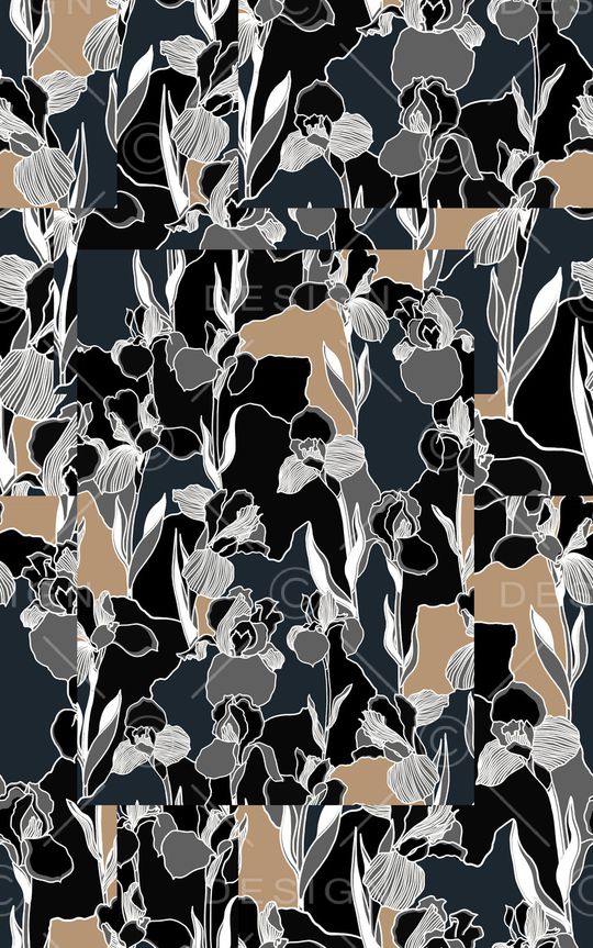 线条画印花华亿平台图片