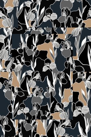 线条画印花华亿平台图片