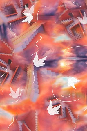 抽象印花华亿平台图片