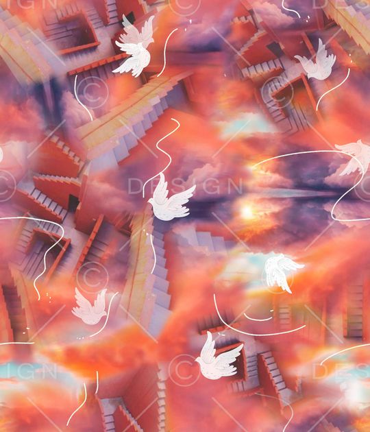 抽象印花华亿平台图片