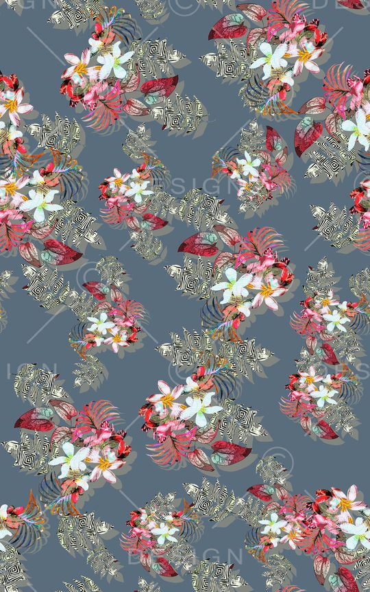 抽象印花华亿平台图片