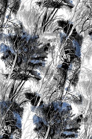 树枝印花华亿平台图片