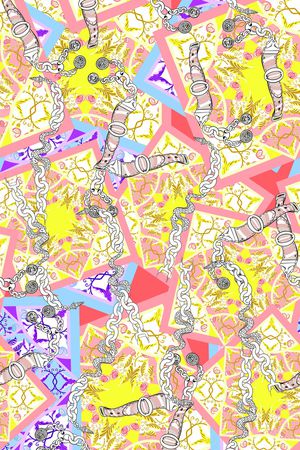 几何印花华亿平台图片