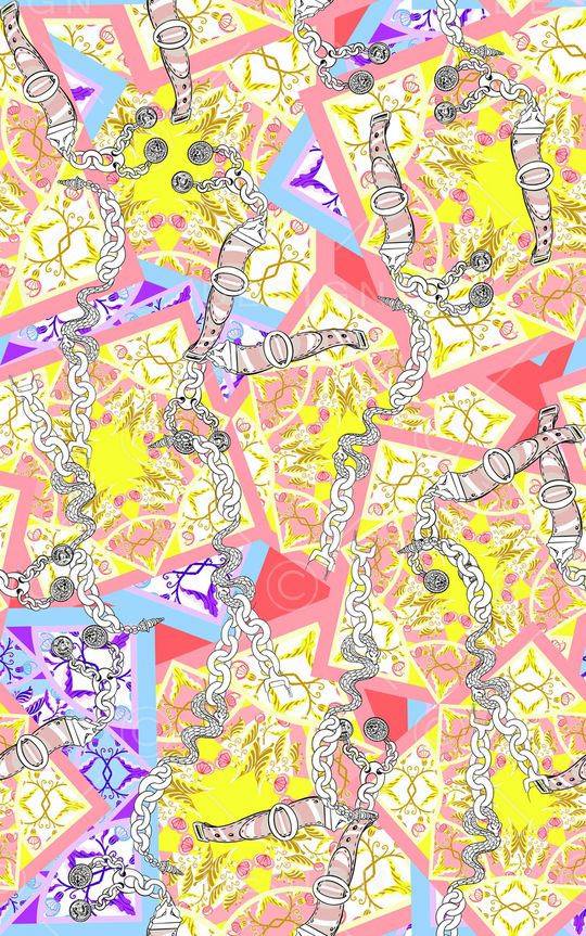 几何印花华亿平台图片