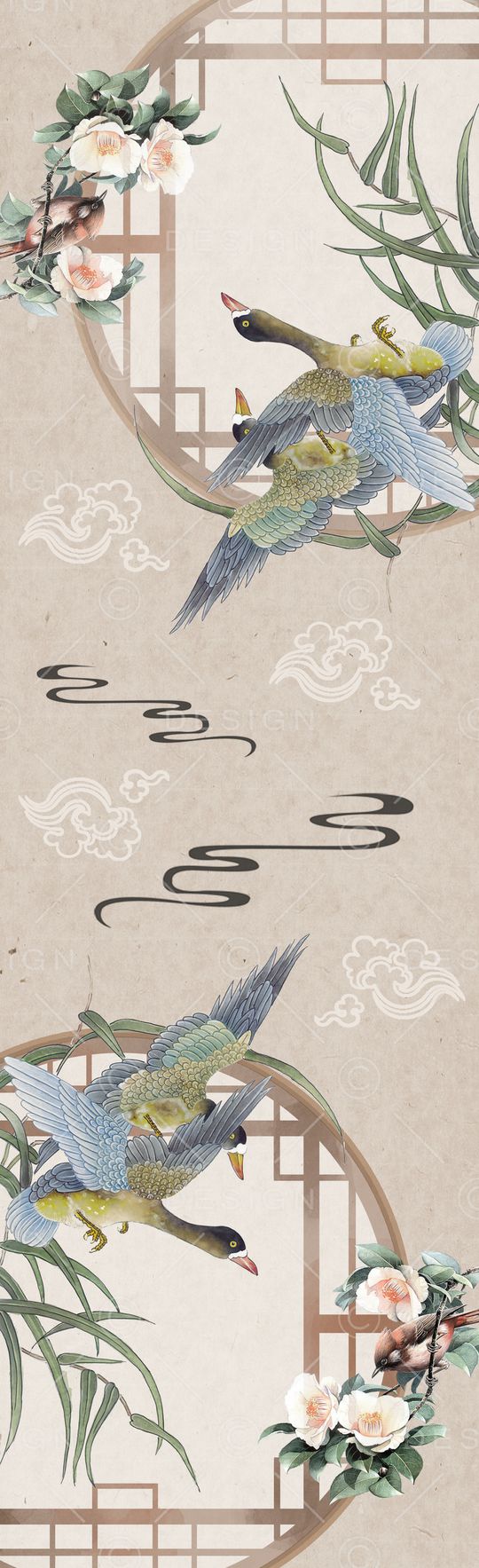 古典花纹印花华亿平台图片