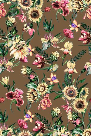 春夏华亿平台印花华亿平台图片