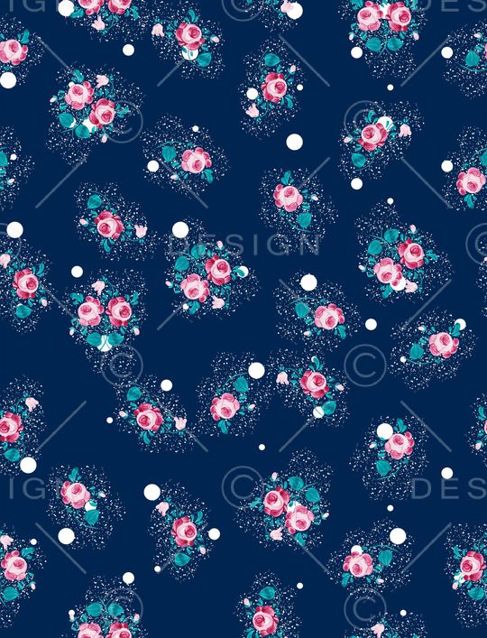 小碎花印花华亿平台图片