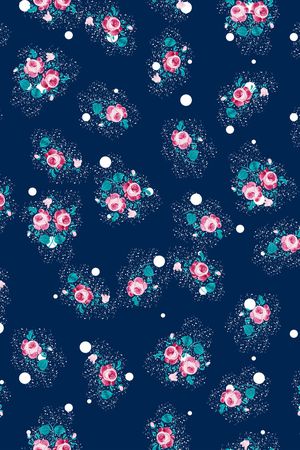 小碎花印花华亿平台图片