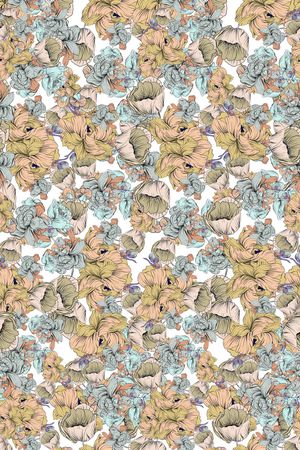 花卉印花华亿平台图片