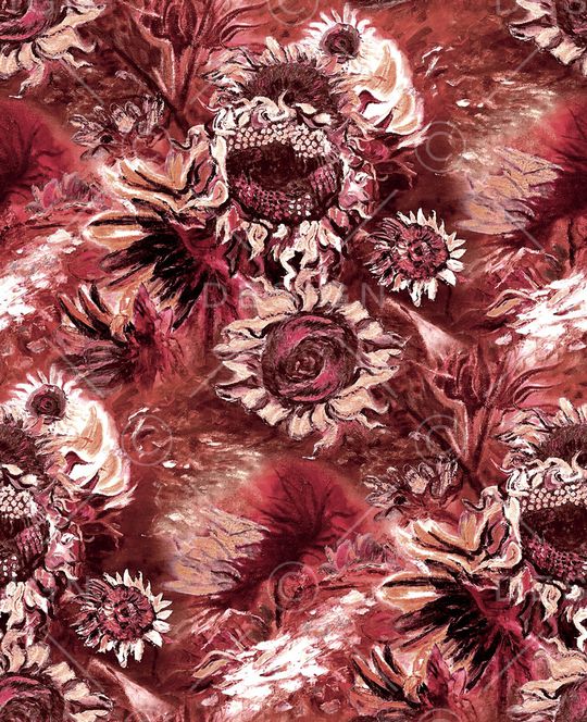 绣球花印花华亿平台图片