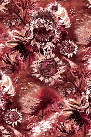 绣球花印花华亿平台图片