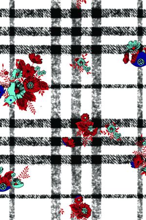 格子印花华亿平台图片