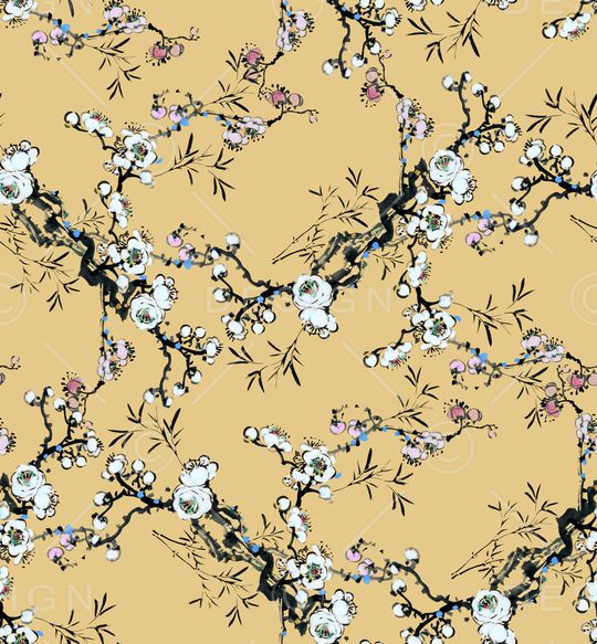 梅花印花华亿平台图片