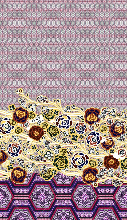 几何印花华亿平台图片