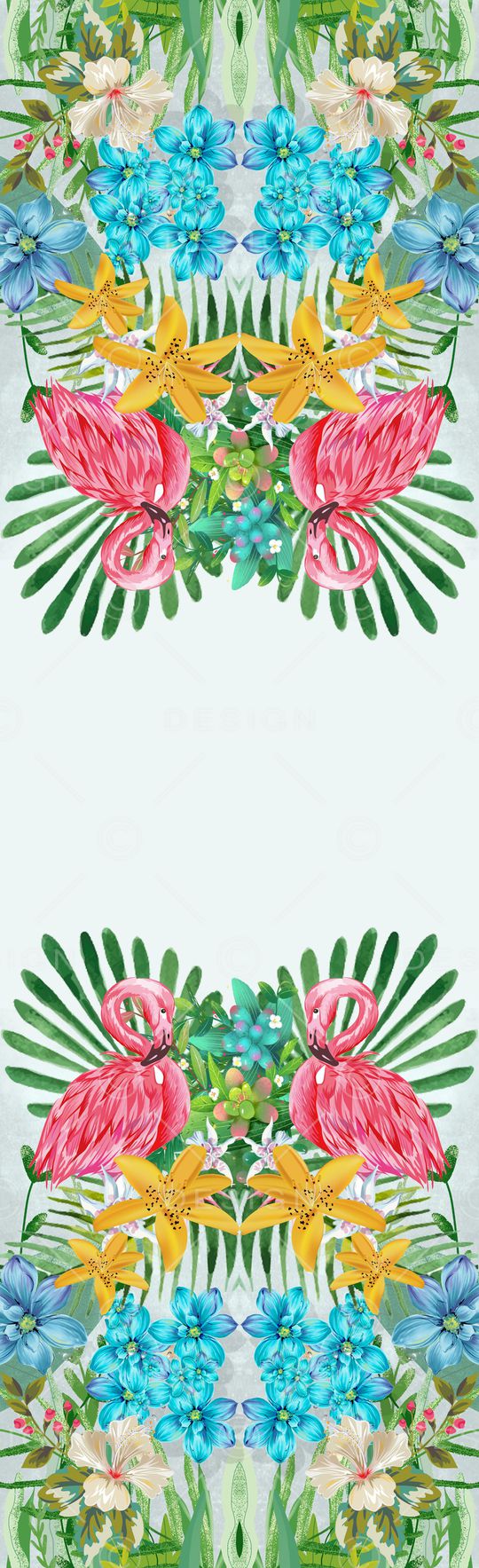 火烈鸟印花华亿平台图片