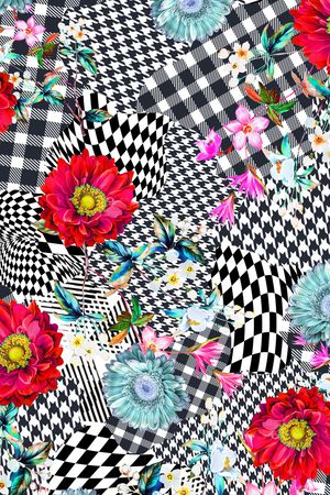 几何印花华亿平台图片