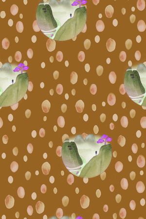 水彩花卉印花华亿平台图片