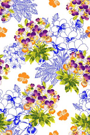 春夏华亿平台印花华亿平台图片