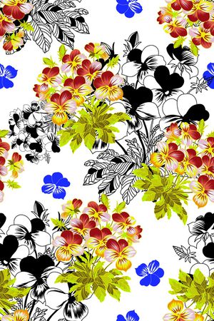 春夏华亿平台印花华亿平台图片