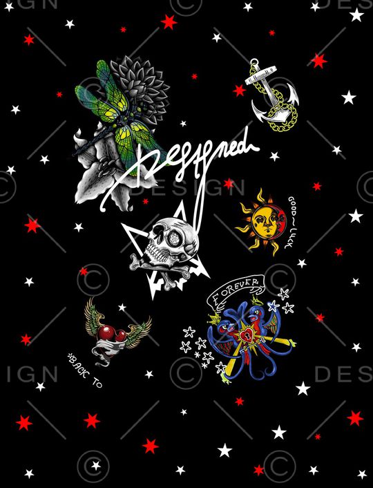 骷髅印花华亿平台图片