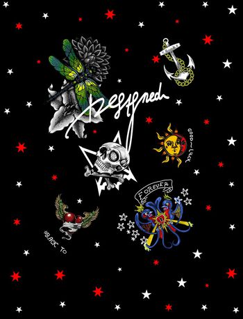 骷髅印花华亿平台图片