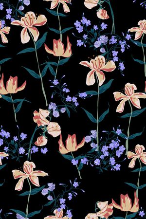 花卉印花华亿平台图片