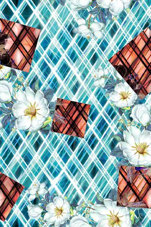 几何印花华亿平台图片