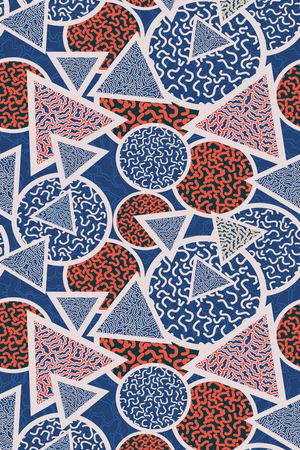 几何印花华亿平台图片