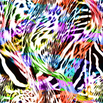 动物纹印花华亿平台图片