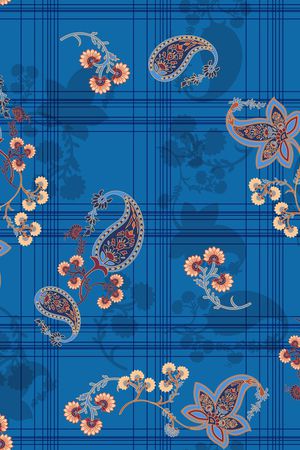 佩斯利印花华亿平台图片