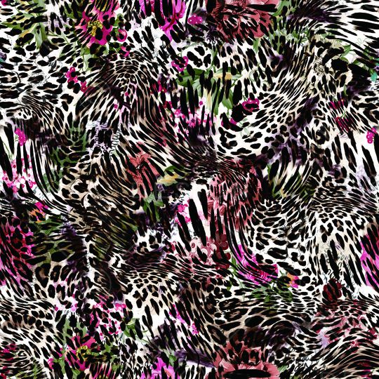 动物纹印花华亿平台图片