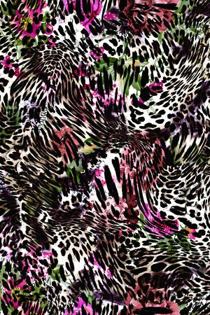 动物纹印花华亿平台图片