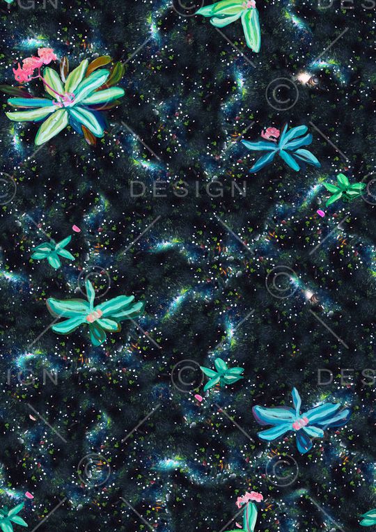 油画植物印花华亿平台图片