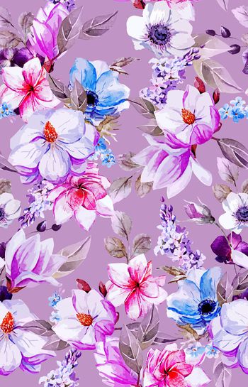 清爽底花卉印花华亿平台图片